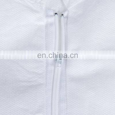 Hot Sale Disposable Non-woven Coverall Waterproof And Dustproof Protective Clothing Wholesale White photo-5