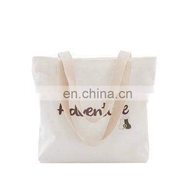 Aesthetic Bolsa De Lona Manufacturer No Minimum Oem Ladies Shopper Custom Premium Cotton Canvas Tote Bag