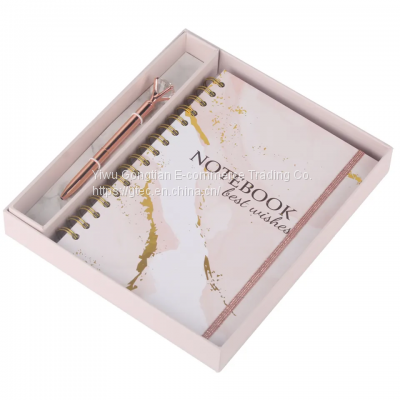 Custom Printing Hardcover Line Journal Box Sets A5 Diary Notebook Gift Set photo-4