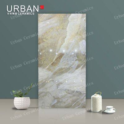 Qingdao Gloden 600X1200mm Ceramic Glossy Glazed Polished Porcelain Floor Wall Tile