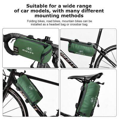 Custom Logo Waterproof Bicycle Saddle Bag Cycle Travel Accessories Bike Front Frame Tube Bags Bicycle Handlebar Bag photo-2