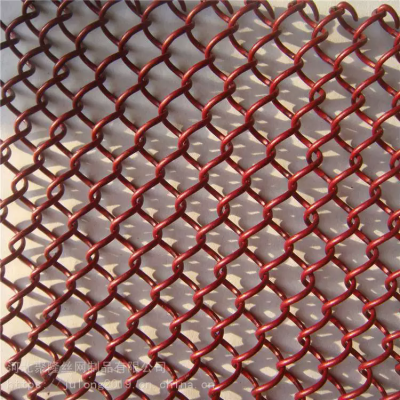 Gold Decorative Metal Coil Aluminium Alloy Wire Screen Mesh Ceiling Curtain Decoration Mesh photo-4