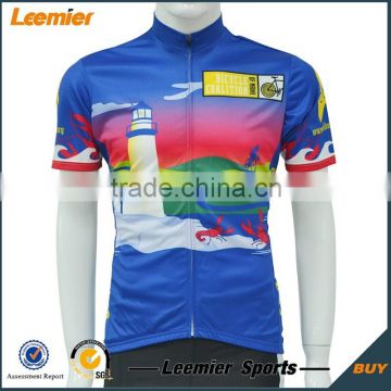 2015 OEM service nice design invisible zipper cycling jersey