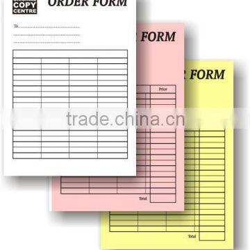 2 or 3 Part Restaurant Food Order Pads