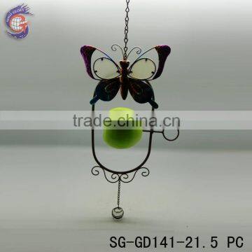 High quality butterfly decoration glow in the dark hanging cast iron antique bird feeder