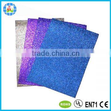 shiny eva glitter sheet with bright color