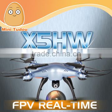 Mini Tudou New Product Quad Copter Syma X5HW 2.4G dron 6-Axis Barometer Height Set RC Drone With HD Wifi Camera