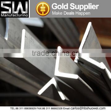 S235JR punched galvanized steel angle with holes