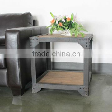 AF-123 industrial furniture recycled elm coffee table