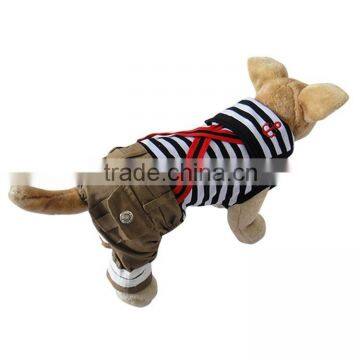 Wholesale Sailor Striation Dog Couples Dress fit for Spring Summer Autumn for Male Dogs
