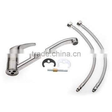 Bosing Classic Flexible Rotated Single Handle Wall Mounted Kitchen Faucet photo-6