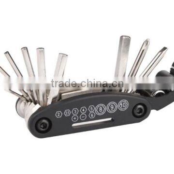 Germany 16-in-1 Multifunctional High Quality Alloy Steel Cycling Bicycle Repair Tools Black Bike Combined Tool photo-3