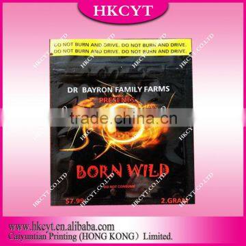 Born Wild herbal incense bags /Aluminum foil pouporri bag