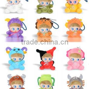 New zodiac doll cartoon style fashion power bank pendant 5200mah