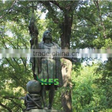 Bronze famous Christopher Columbus sculpture