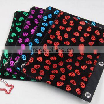 Skull zipper pencil case pencil pouch