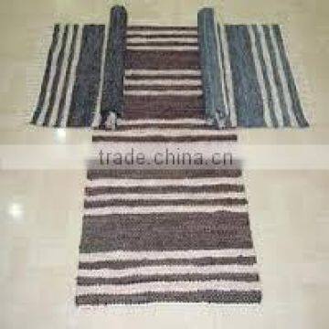 100% cotton dark shade wave effect rugs