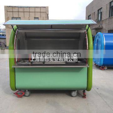 green Fast Food Cart For Sales,Food Van/Street Food Vending Cart For Sales,Hot Dog Cart/Mobile Food Trails