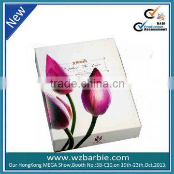 tulip folding cardboard paper gift box