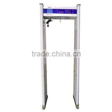 6 inch LCD display metal detectors walk through gate with 50 persons per minute djustable traffic count