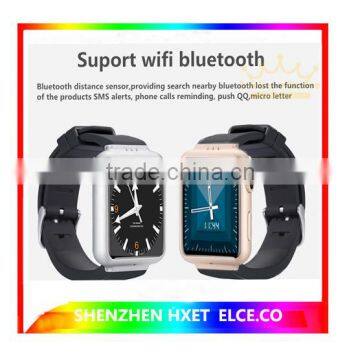 waterproof 3G support flash inside WIFI WLAN K8 android gps smart watch