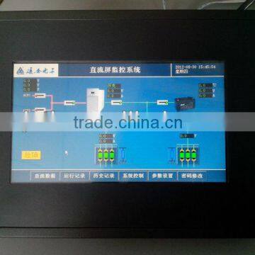 Touch screen graphic LCD substation power control and monitoring system