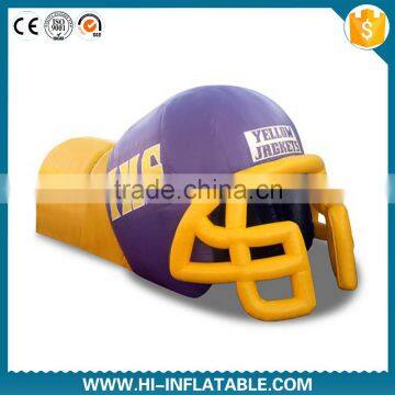 giant inflatable helmet tunnel, inflatable advertising helmet tunnel