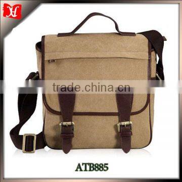 Professional bags factory wholesale canvas camera bag with leather