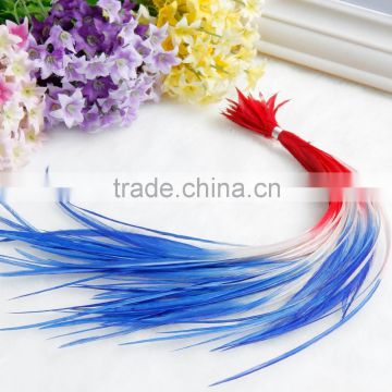 New Arrival Beautiful Ombre Real Hair Feather Extension