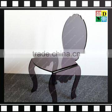 2016 Round Back Colorfu/clearl Acrylic dining chair for wedding in home/hotel/restaurant From China