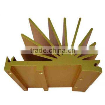 DIY custom anodized heatsink aluminium extrusions price per kg from shanghai BV ISO certificated