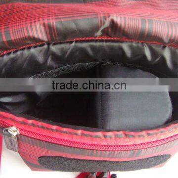 2016 New Red and Black Waterproof Nylon Cross Body Bag Cheap Camera Bag Manufacturer Camera Tote Bag photo-4