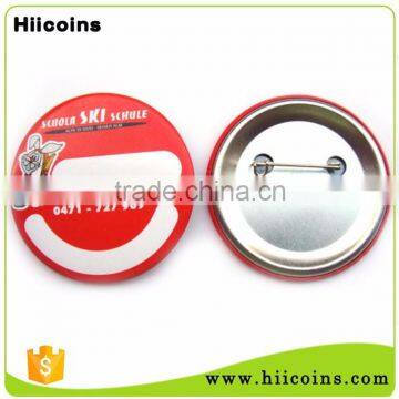 China Cheap Manufacturer Print Custom Metal Pin Buttons Badge