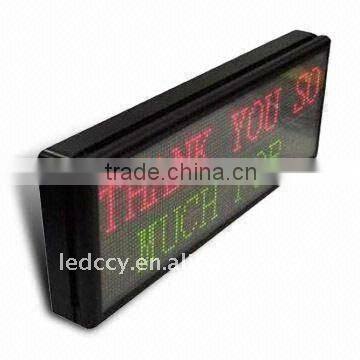 CCY bus led sign P10 red led display