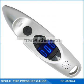 Talking Digital Tire Pressure Gauge, English/French Language Selection, Big Digital LCD Display