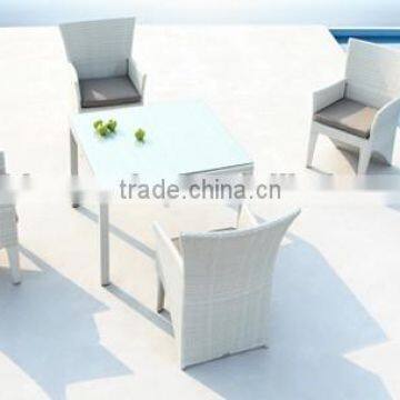 Colorfull Outside Furniture Rattan Dining Set