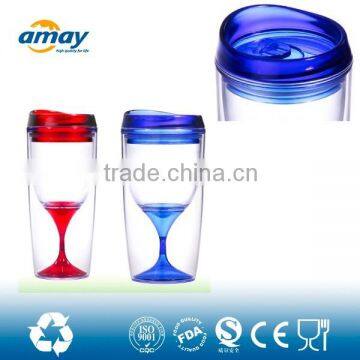 beautiful crystal design red wine glass shaped mug