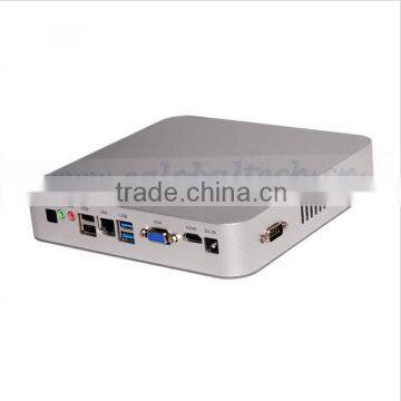 High Speed Running Computer V2-N3150U/tele/mini Chassis/mini PC /fanless HTPC/tv Box With 12V, Linux and Windows photo-3