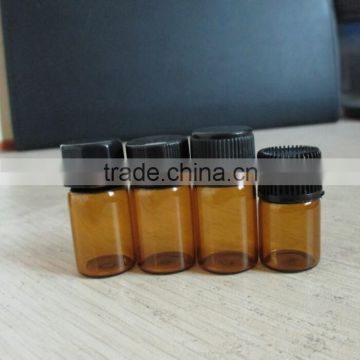 2ml 3ml amber mini essential oil bottle,customized printing available