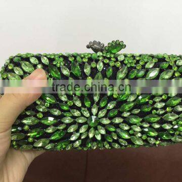 New design Wholesale women rhinestone crystal clutch bag market in guangzhou