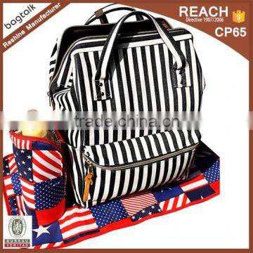 Stripe Adult Baby Diaper Bag Backpack Bag DB16054