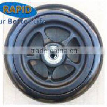 Front castor wheel for wheelchair