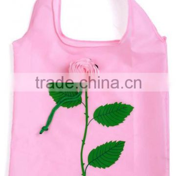 2012 cheap folding bags/yiwu polyester folding bags rose/dog/fish