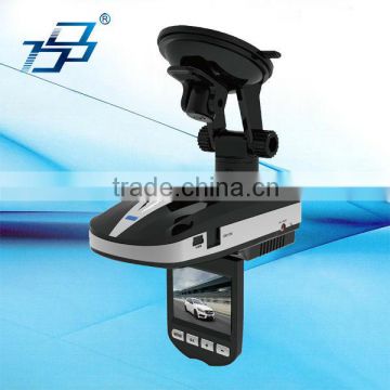 Space shuttle design of Radar detector/GPS/DVR all in 1 with 2.0" LCD HD720P for radar/strelka bands and laser/lidar gun(Latest)