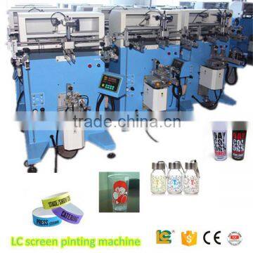 semi automatic shampoo bottle screen printing machinery screen printing machine prices