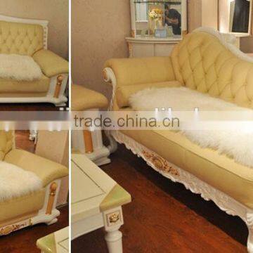 Customized size and color plush sheepskin wool seat cushion