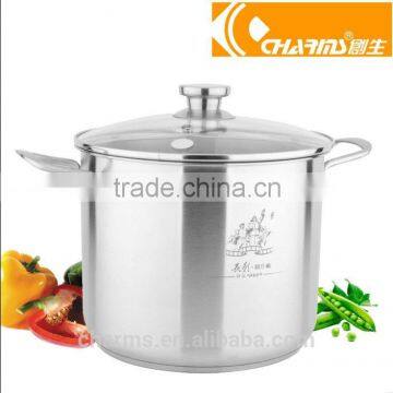 LOW MOQ Stainless Steel Restaurant Commercial Casserole&2016 chuangsheng double wall stainless steel cookware                        
                                                Quality Choice