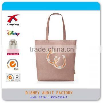 Pink Color 100% Cotton Heavy Canvas Tote Bag