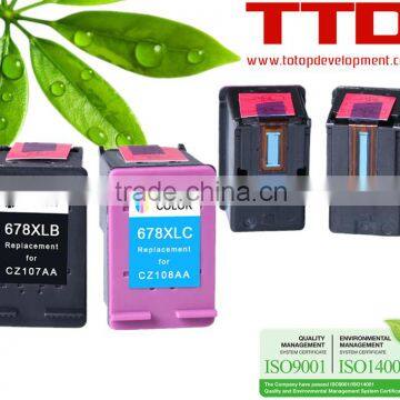 TTD Ink Cartridge 678XL (CZ108AA CZ107AA) for HP Deskjet 2515 3515 1018 Cartridge