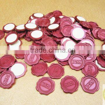 Custom logo design Wedding self adhesive sealing wax stickers